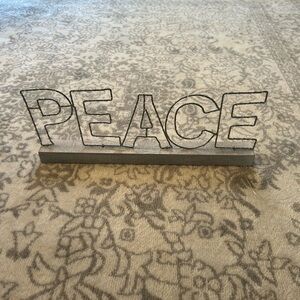 Light Up 'Peace' Sign Decor